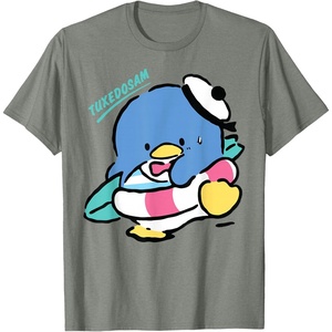 image:imageTuxedosam Beach Day Summer TShirtOlive Heather