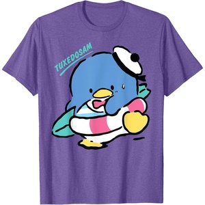 image:imageTuxedosam Beach Day Summer TShirtPurple Heather