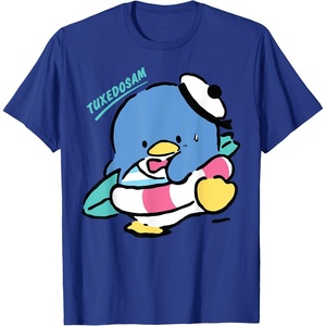 image:imageTuxedosam Beach Day Summer TShirtRoyal Blue