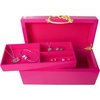 image:imageHello Kitty Sanrio Gold Icon Pink Lacquer Wood Jewelry Box Jewelry Box with Suede Lining Officially Licensed