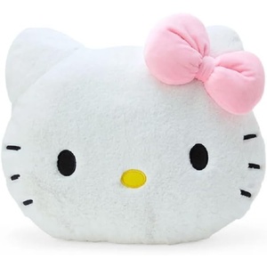 image:imageSANRIO Original Puroland Hello Kitty Face Shaped Cushion Pillow S Size 1496 x 472 x 1141 Inches Japan Import with Kanji Love Sticker Original Package
