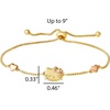 image:imageSanrio Kitty Bracelet for Women Official License 18k Gold FlashPlated Lariat Bracelet with Crystal and TwoTone Hearts