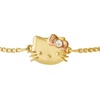 image:imageSanrio Kitty Bracelet for Women Official License 18k Gold FlashPlated Lariat Bracelet with Crystal and TwoTone Hearts