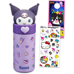 image:imageSANRIO Kuromi Stainless Steel Water Bottle for Girls  Bundle with 16 Oz Kuromi Drinking Cup For Home School and Sports Plus More Double Walled Insulated Tumbler