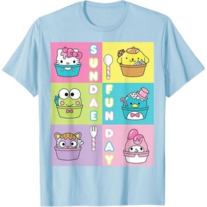 image:imageSundae Fun Day ft Sanrio Characters Ice Cream Dessert TShirtBaby Blue