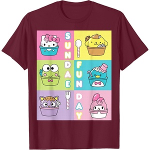 image:imageSundae Fun Day ft Sanrio Characters Ice Cream Dessert TShirtBurgundy