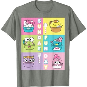 image:imageSundae Fun Day ft Sanrio Characters Ice Cream Dessert TShirtOlive Heather